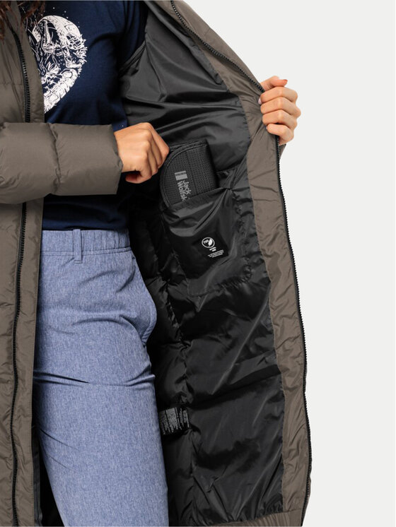 Jack Wolfskin Jack Wolfskin Μπουφάν πουπουλένιο Frozen Palace Coat 1204133 Καφέ Regular Fit