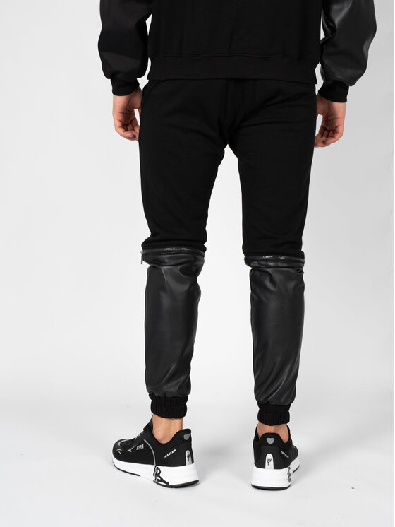 Les Hommes Les Hommes Pantaloni di tessuto LBJ4001700F Nero Slim Fit