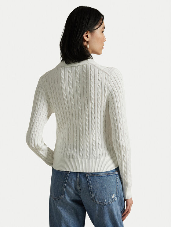 Polo Ralph Lauren Polo Ralph Lauren Cardigan 211971881001 Bianco Slim Fit