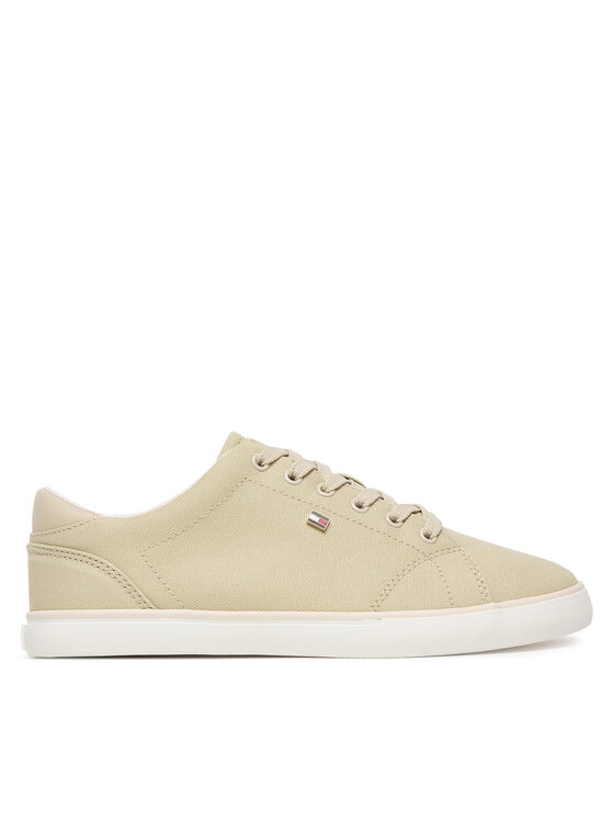 Tommy Hilfiger Tommy Hilfiger Snīkeri Th Low Profile Vulc Canvas FW0FW09102 Bēšs