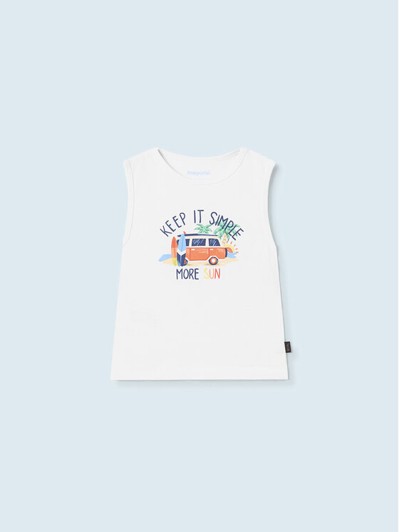 Mayoral Mayoral Топ 1033 Білий Regular Fit