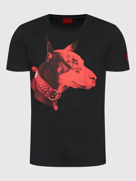 Hugo T-Shirt Dedigree 50467411 Schwarz Regular Fit | Modivo.de