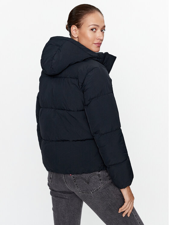 Champion Champion Kurtka przejściowa Hooded Jacket 116921 Czarny Custom Fit