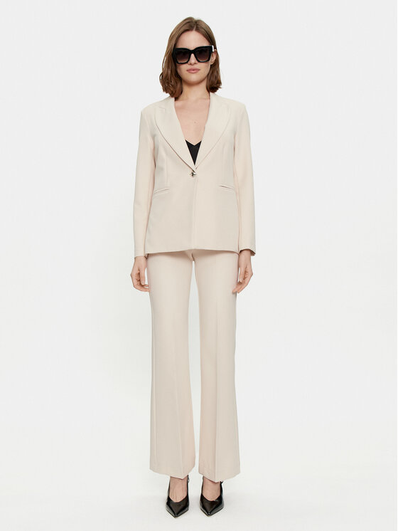Maryley Maryley Giacca da abito 24EB187/43GE Écru Regular Fit