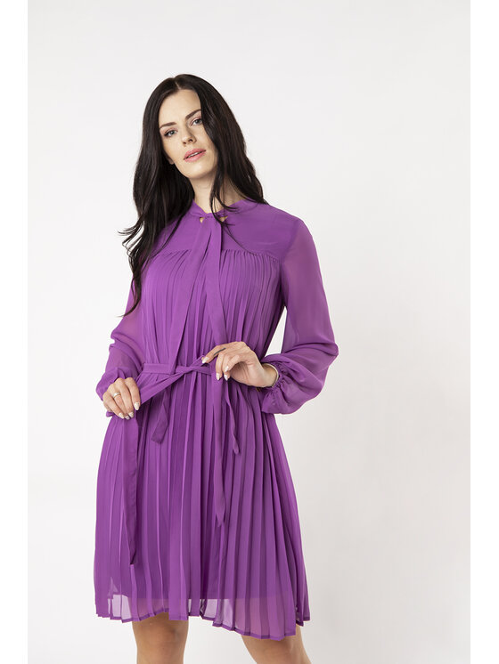 QUIOSQUE Sukienka codzienna, rozmiar 42, Fioletowa, SWEET DRESS