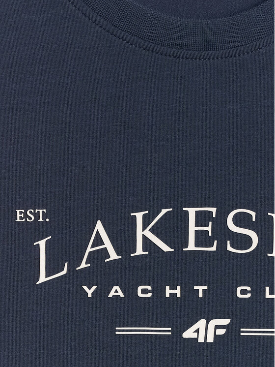 4F 4F T-Shirt LAKESIDE ESCAPE Granatowy Regular Fit