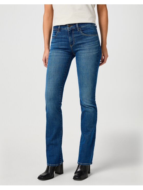Wrangler Wrangler Jeansy Wrangler Bootcut Niebieski Bootcut Fit