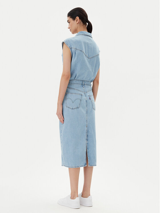 Levi's® Levi's® Džinsinė suknelė Iconic 001WF-0002 Mėlyna Standard Fit
