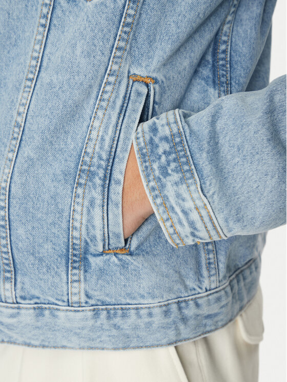 Tommy Hilfiger Tommy Hilfiger Džinsinė striukė MW0MW38956 Mėlyna Regular Fit