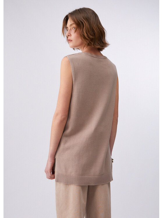 Liu Jo Liu Jo Maglione TA6112MS71G61412 Beige Regular Fit