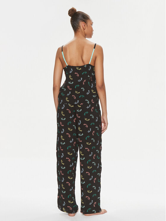 DKNY DKNY Pidžama YI50005 Crna Regular Fit