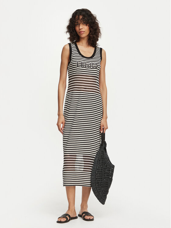 Liu Jo Beachwear Liu Jo Beachwear Лятна рокля VA6198 J3908 Черен Slim Fit