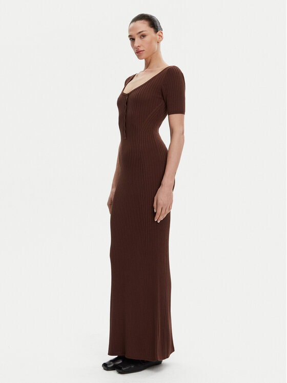 Herskind Herskind Džemper haljina Toffee 5536106 Smeđa Regular Fit