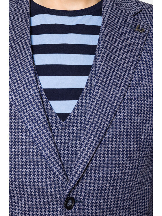 Lancerto Lancerto Marynarka Madera MA131123000015 Granatowy Slim Fit