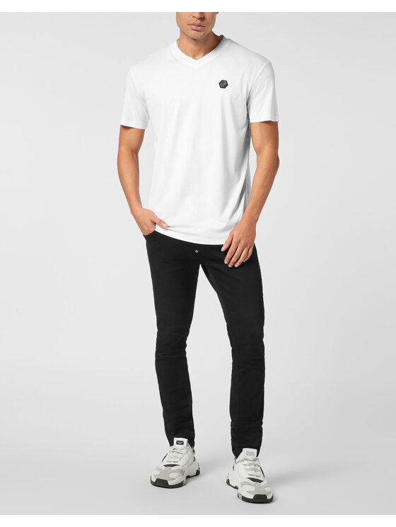 PHILIPP PLEIN PHILIPP PLEIN Tričko 26259 Biela Regular Fit