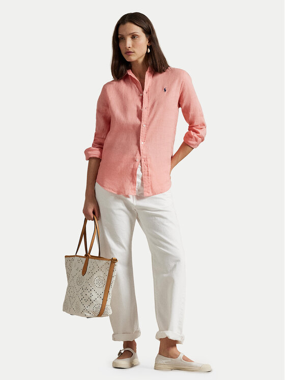 Polo Ralph Lauren Polo Ralph Lauren Särk 211970730012 Korallivärviline Classic Fit