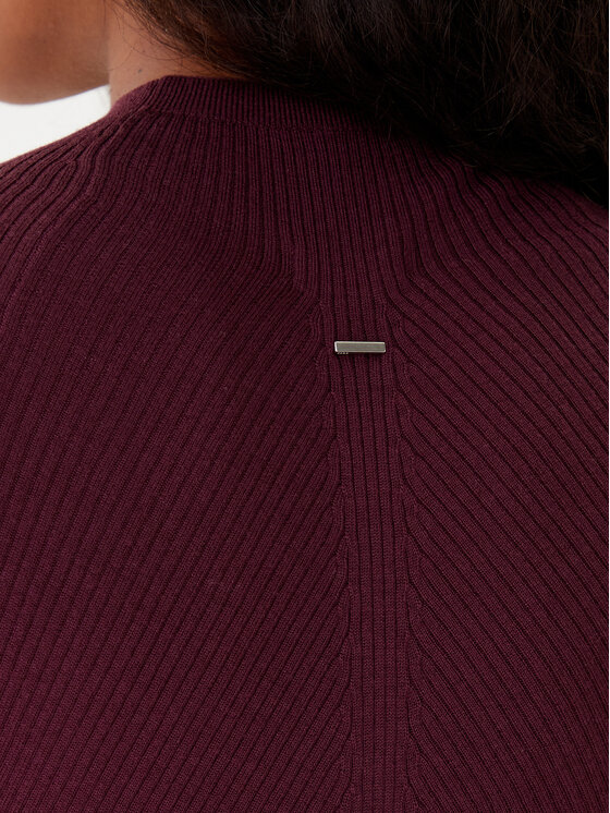 BOSS BOSS Rollkragenpullover Foliora 50549166 Violett Slim Fit