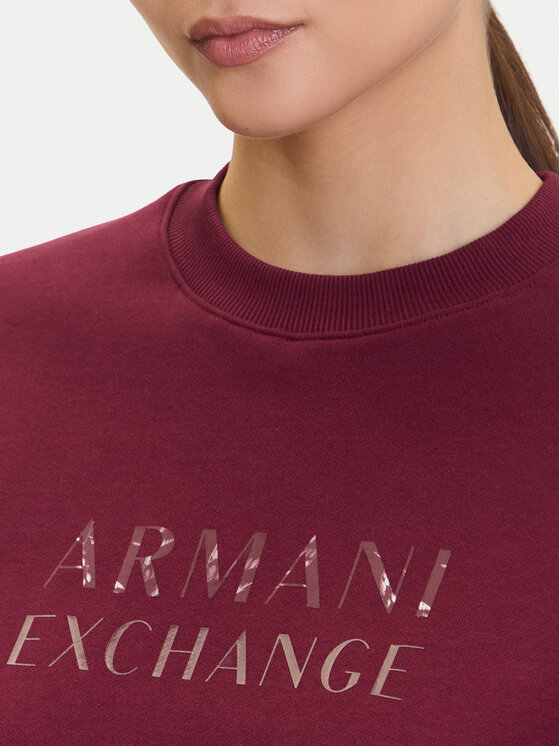 Armani Exchange Armani Exchange Bluza XW000747 AF16114 UA343 Bordowy Relaxed Fit