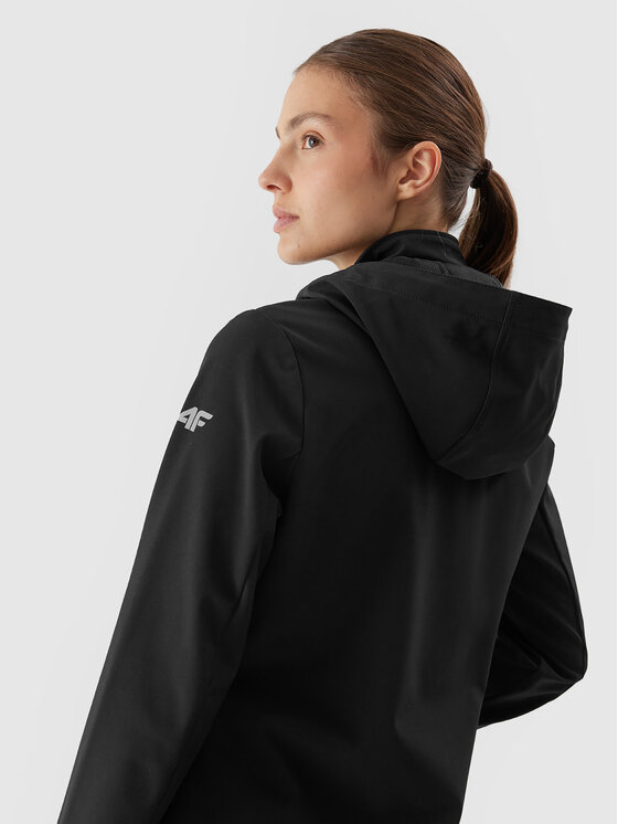 4F 4F Яке softshell 4FAW23TSOFF152 Черен Slim Fit