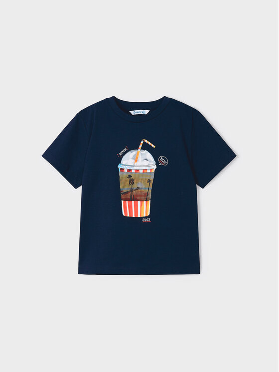 Mayoral Mayoral T-Shirt 3014 Granatowy Regular Fit