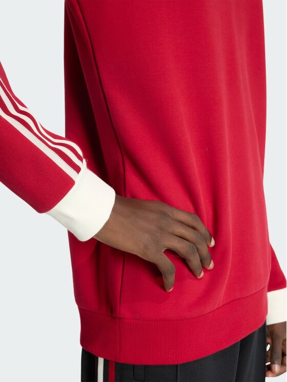 adidas adidas Bluza Manchester United Originals Crew Czerwony Regular Fit