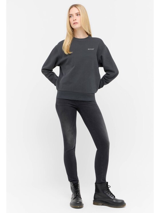 Mustang Mustang Bluza Style Aberdeen Czarny Loose Fit