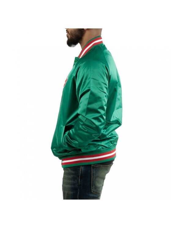 Mitchell & Ness Mitchell & Ness Kurtka bomber NBA LIGHTWEIGHT JACKET Zielony Regular Fit