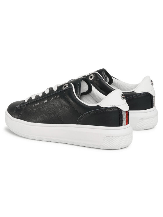 Tommy Hilfiger Tommy Hilfiger Sneakers Leather Tommy Hilfiger Cupsole FW0FW05009 Blu scuro