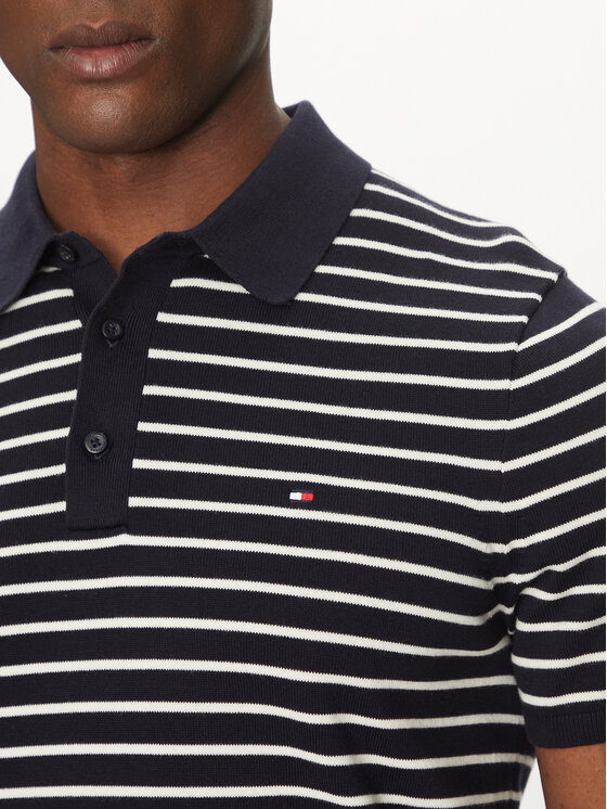 Tommy Hilfiger Tommy Hilfiger Pólóing Essential Cotton Knitted Polo MW0MW37396 Sötétkék Regular Fit