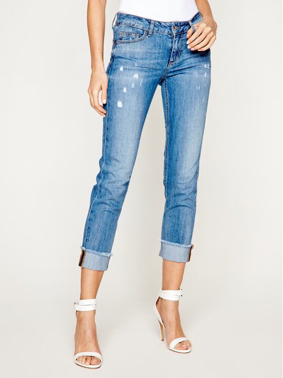 Liu Jo Jeans hlače UA0006 D3105 Mornarsko modra Regular Fit