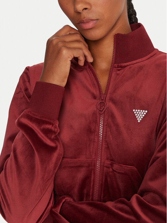 Guess Guess Sweatshirt V3BQ22 K0232 Dunkelrot Regular Fit
