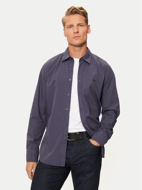 Boss Košeľa Relegant 50518304 Tmavomodrá Regular Fit