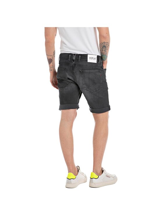REPLAY REPLAY Szorty materiałowe 28638 Szary Slim Fit