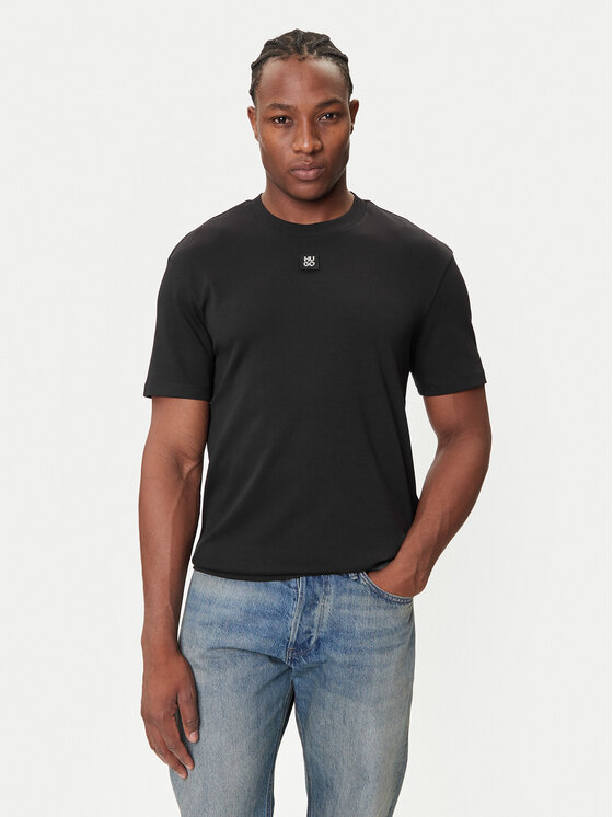 HUGO HUGO Tricou Dalile 50505201 Negru Regular Fit