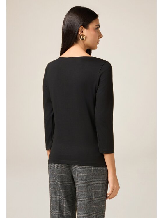 Oltre Oltre T-shirt G056J004605N033 Nero Regular Fit