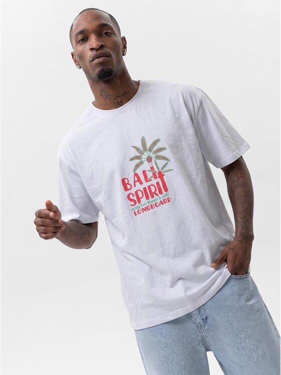 MyStars MyStars T-Shirt Bali Spirit 132422 Biały Regular Fit