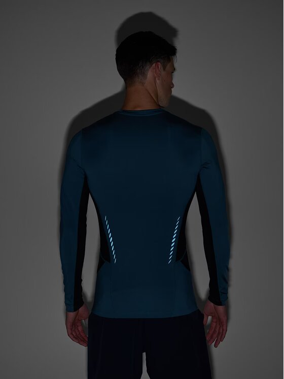 4F 4F Longsleeve 4FWAW24TFLOM252-40S Zielony Slim Fit