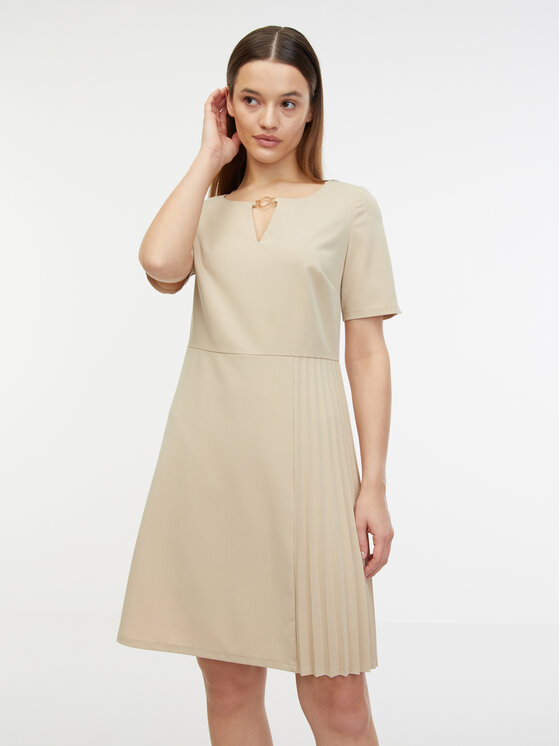 Orsay Orsay Sukienka codzienna 1000139082000__34 Beżowy A-Line Fit