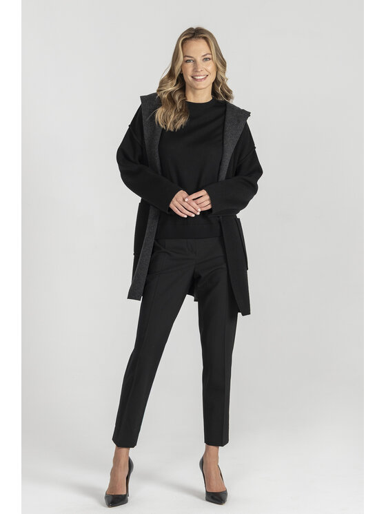 Deni Cler Milano Deni Cler Milano Kardigan T-DC-U452-E5-90-98-1 Czarny Loose Fit