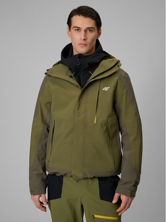 4F 4F Kurtka outdoor TREKKING Khaki Regular Fit