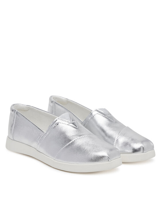 Toms Toms Туфлі Alpargata Plus 10021745 Срібний