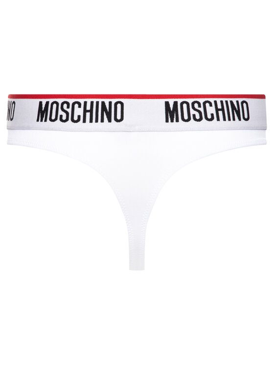MOSCHINO Underwear & Swim MOSCHINO Underwear & Swim Σετ 2 τεμάχια στρίνγκ A4744 9014 Λευκό