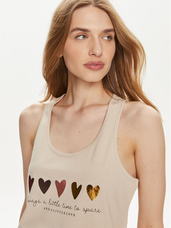 ONLY ONLY топ Henny 15327669 Екрю Regular Fit