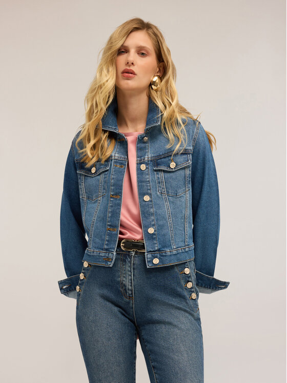 Motivi Motivi Giacca outdoor R578Q101034N034 Blu Baggy Fit