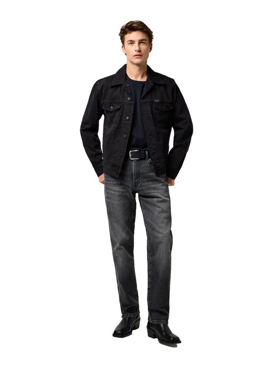 Wrangler Wrangler Kurtka jeansowa 112371439 Czarny Regular Fit