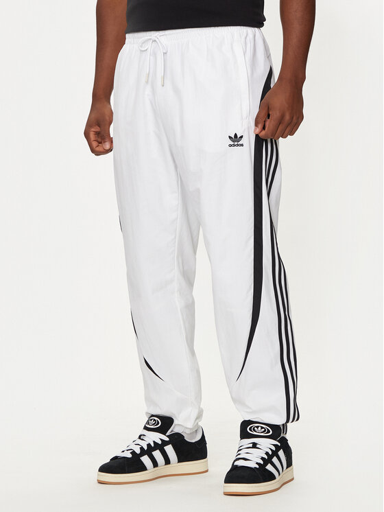 adidas Teplákové nohavice Archive IZ4830 Biela Regular Fit