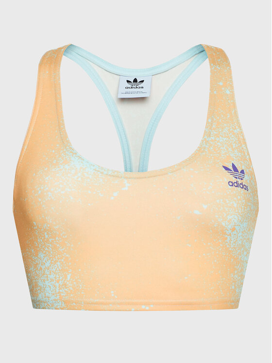 adidas adidas Top Allover Print HL6596 Bež Slim Fit