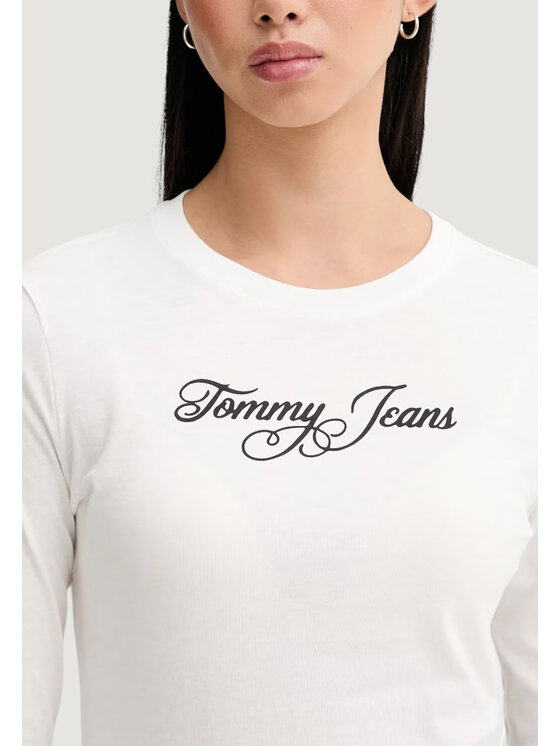 Tommy Jeans Tommy Jeans T-shirt DW0DW21844 Bianco Casual Fit