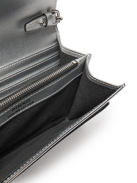 PINKO PINKO Handtasche Love One Wallet C AI 24-25 PLTT 100062 A1JD Silberfarben