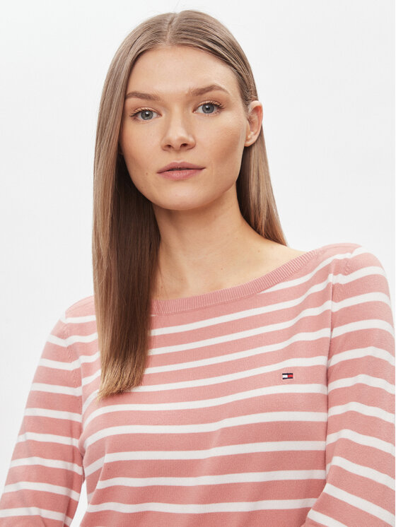Tommy Hilfiger Tommy Hilfiger Пуловер WW0WW40099 Розов Regular Fit